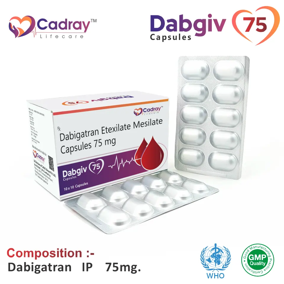 Dabigatran 75 mg Capsule in PCD Pharma Franchise
